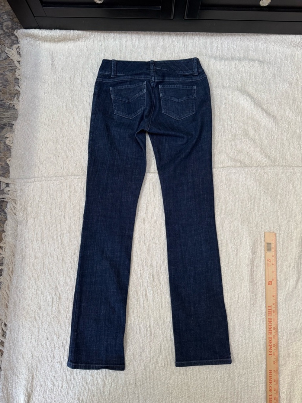 CAbi Low Rise Straight Leg Dark Wash Jeans Size 2 - Picture 8 of 10